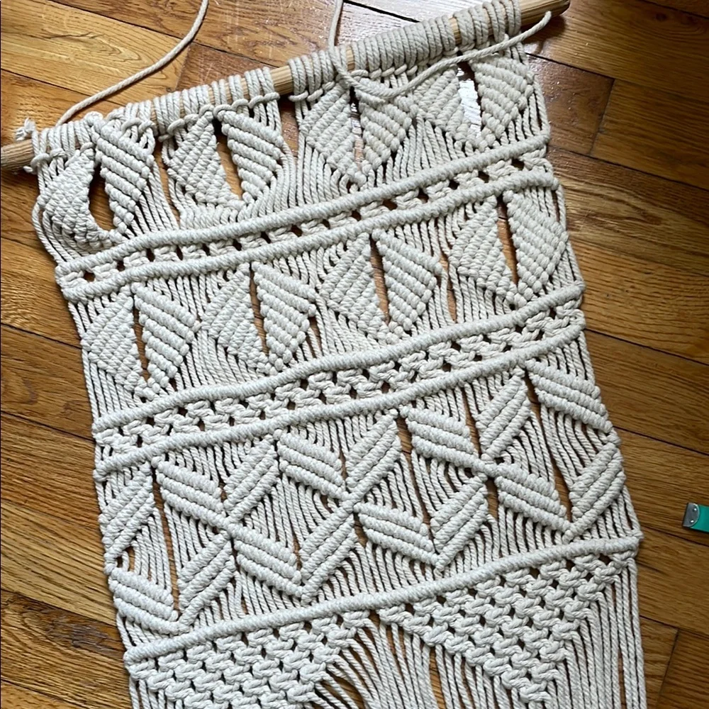Cream Macrame Wall Hanging